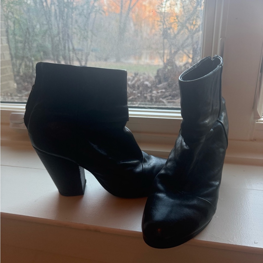 Rag and Bone Newbury Booties, Sz 9. Like new,brand new soles, and polished.